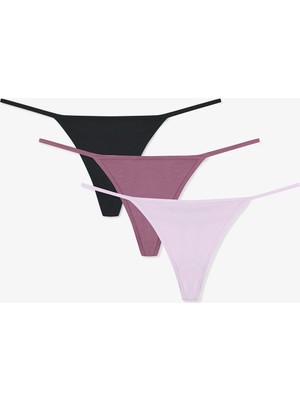 Penti Renkli Pinky Lady 3'lü String Külot