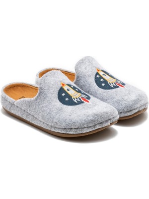 Twigy Roket Çocuk Ev Terliği Gri 30/35
