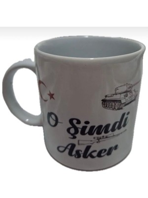 Güven O Şimdi Asker Seramik Kupa Hediyelik Bardak