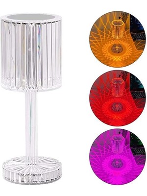 Olinea HA-1788 Dekoratif Rgb Led'li Ambiyans Masa Gece Lambası Şarjlı Dokunmatik Tuşlu