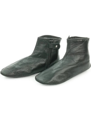 Begün Koyun Derisi Orijinal Kışlık Mest...içi Miflonlu Tek Lastikli Fermuarlı Deri Mest...