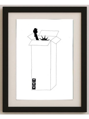 Karikatural Yourik Karim Masihi 29X21 cm Karikatür Tablo