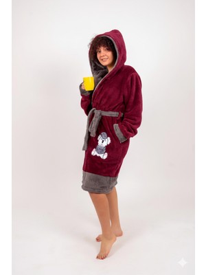 Miz Home Collection Bordo Wellsoft-Polar Sabahlık