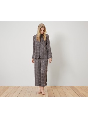 Tchibo Kadın Pijama Takımı, Düğme Şeritli