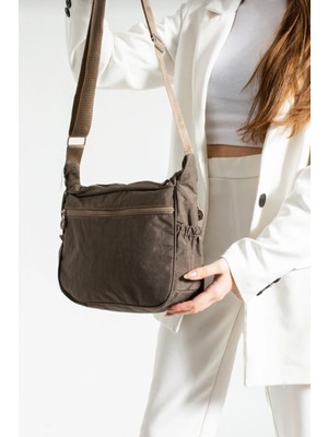 My Vintage Çok Gözlü Su Geçirmez Kumaş Omuz Çantası