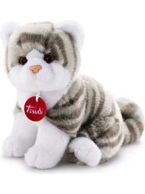 urfakent bilişim ve medya danışmanlık Brad Peluş Beyaz Gri Kedi 20 cm