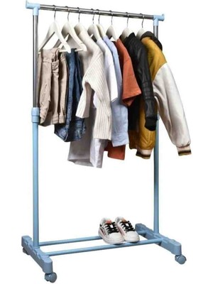 Oneon Express Tekerlekli Teleskopik Ayarlanabilir Bebek-Çocuk-Genç Odası Eslbise Askısı