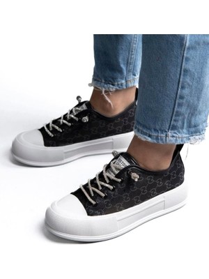 Guja 24Y384 Kadın Monogram Desen Sneaker Spor Ayakkabı