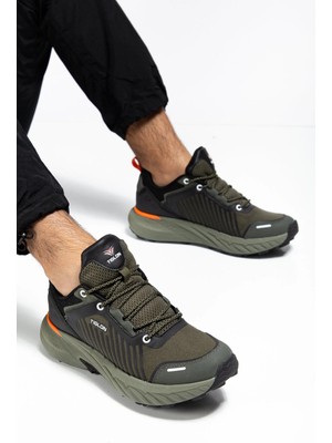 Erceka Sportif Günlük Sneaker Spor Ayakkabı Erkek Bağcıklı Siyah, Haki, Turkuaz Ortopedik Tabanlık Kaydırmaz Taban