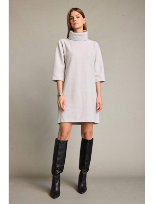 DeFacto Balıkçı Yaka Yarım Kollu Mini Elbise G3793AX25WN