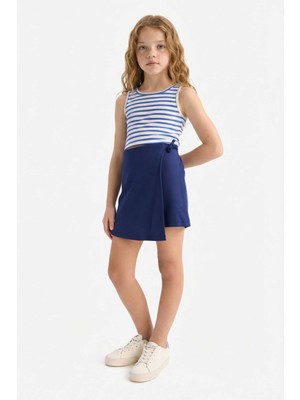DeFacto Basic Düz Şort Etek Kız Çocuk B4465A825SM