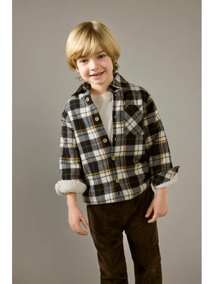 DeFacto Erkek Bebek Ekose Desenli Flanel Uzun Kollu Gömlek G0057A525WN