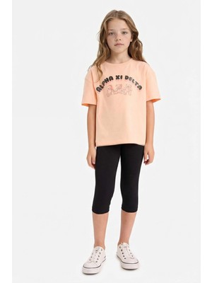 DeFacto Kız Çocuk Midi Tayt B5656A825SM