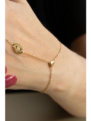 Ayno Altın Kaplama Üçgen Detaylı Çelik Kadın Şahmeran