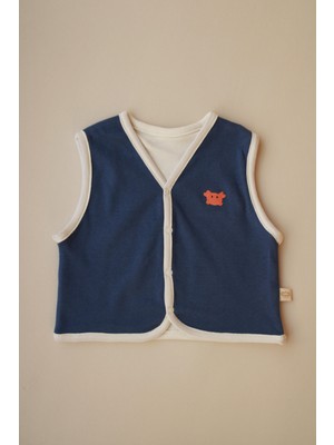 Oh la la Koala For Little Ones Yengeç Nakışlı Çift Taraflı Yelek