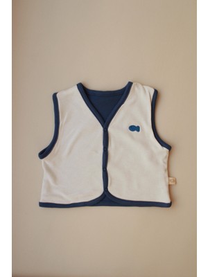 Oh la la Koala For Little Ones Balık Nakışlı Çift Taraflı Yelek