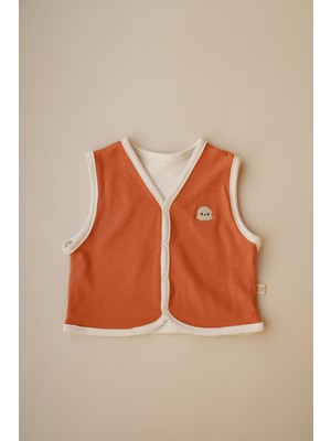 Oh la la Koala For Little Ones Ahtapot Nakışlı Çift Taraflı Yelek