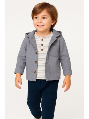 Butik Erkek Bebek %100 Pamuklu Gömlekli 3'lü Takım