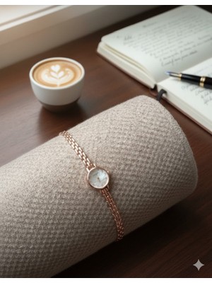 TrendyChic Hasır Zincirli Gold Kadın Saat