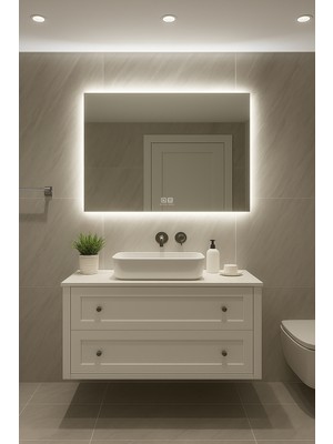 Digital Hayat Buğu Önleyici, Dokunmatik, Işıklı, Dikdörtgen Banyo Aynası 30X50 - 50X70 - 60X80