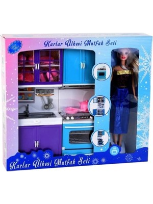 Kiddico Toys Karlar Ülkesi 2'li Fırın Lavabo Bebekli