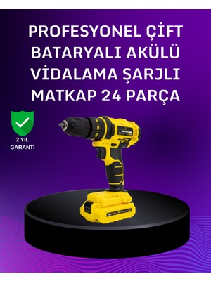 12V Akülü Matkap | 20-30 Nm Tork, Çift Hız Ayarı ve LED Işık