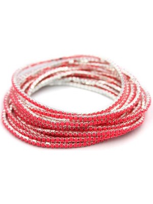 Royaleks 6'lı Lastikli Bileklik - Fuşya