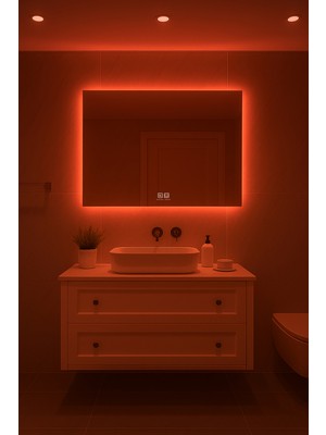 Digital Hayat Buğu Önleyici, Dokunmatik, Işıklı, Dikdörtgen Banyo Aynası 30X50 - 50X70 - 60X80