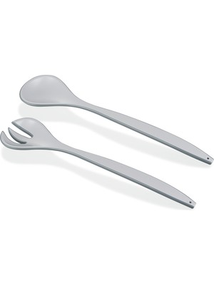 Mons Salata Çatal ve Kaşık Servis Seti  Bpa Içermez Büyük Çatal Kaşık L-00491 Qlux Ideas