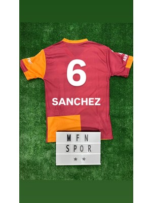 5 Yıldız 4'lü Set Galatâsarây./ Sa.n.ch.ez / Iç Saha Yeni Sezon Çocuk Forma Şort Bileklik Çorap