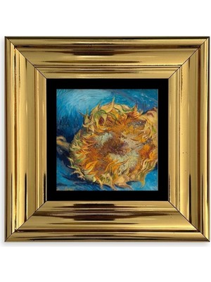 Van Gogh Çerçeveli Taş Tablo 20 cm