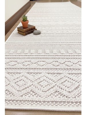 Leon Bukle Sisal Yolluk Dokuma Halı Naturel Jüt Kilim Mutfak Halısı Koridor Antre