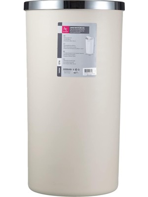 Gfc Life Store Lt Çöp Kovası, Kapaklı, 30 x 56 Cm, Bej