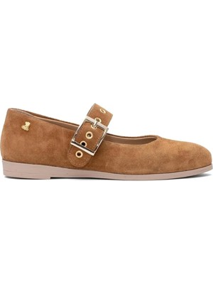 Bags Shoes Venüs 2510601Y Kadın Hakiki Süet Deri Babet
