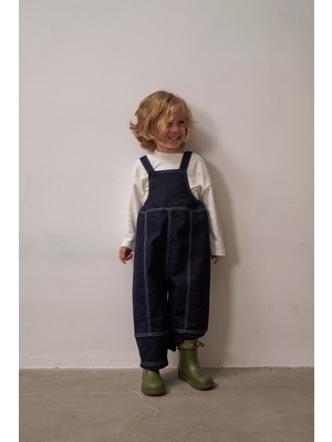 Oh la la Koala For Little Ones Lacivert Çocuk Kot Salopet Tulum