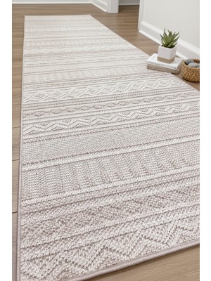 Leon Bukle Sisal Yolluk Dokuma Halı Naturel Jüt Kilim Mutfak Halısı Koridor Antre
