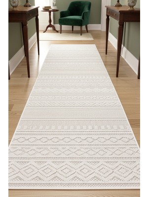 Leon Bukle Sisal Yolluk Dokuma Halı Naturel Jüt Kilim Mutfak Halısı Koridor Antre