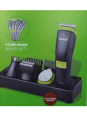 Rexon 1211 4 Başlıklı Şarjlı Erkek Bakım Seti