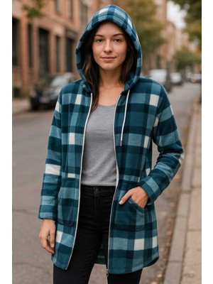 Tenra Kadın Uzun Polar Hırka Geniş Kesim