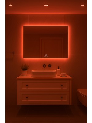 Digital Hayat Dikdörtgen Dokunmatik & Dimli Buton Işıklı Banyo Ayna 30X50 - 40X60 - 50X70 - 60X80