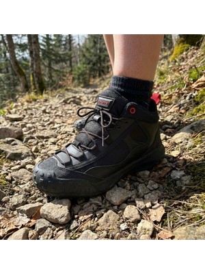 Çiğdem Kundura G-Class Su Itici Özellikli Unisex Trekking ve Outdoor Ayakkabısı - Siyah - 36