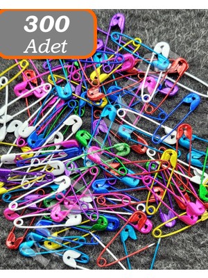 Neler Geldi Neler Mini Çatal Iğne  300 Adet  2 cm  Renkli Çengelli Iğne  Pratik ve Dayanıklı Sabitleyici 50 Li 6 Kutu