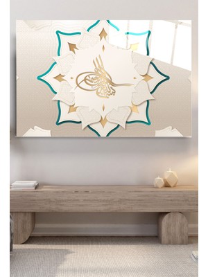 Marsilyan Osmanlı Tuğrası Cam Tablo, Dekoratif Cam Tablo