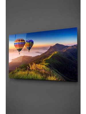 Marsilyan Uçan Balon Cam Tablo