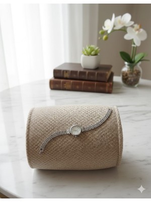 TrendyChic Hasır Kordonlu Silver Renk Saat