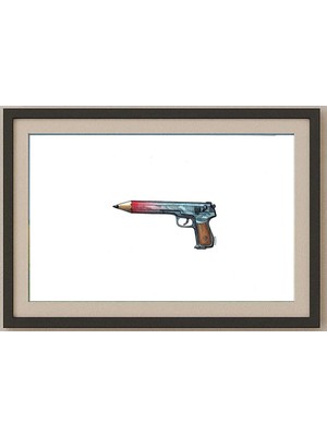 Karikatural Ivan Kovacik 29X21CM Orijinal Karikatür Tablo