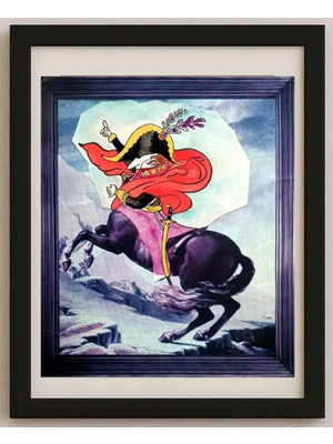 Karikatural Li Hai Feng 27X23CM Orijinal Karikatür Tablo