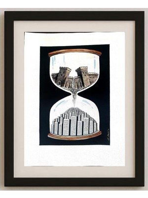 Karikatural Hafız Nesiroğlu 43X30CM Orijinal Karikatür Tablo