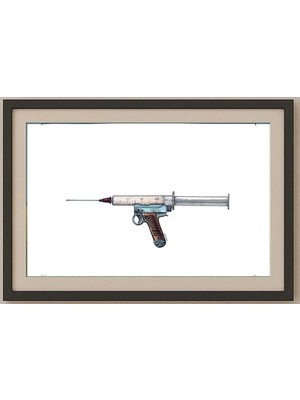 Karikatural Ivan Kovacik 29X21CM Orijinal Karikatür Tablo