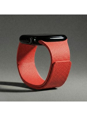 bbtech Apple Watch Series 11/10/9/8/7/se/se2/se3/ultra/ultra2/ultra3 Uyumlu 42/44/45/46/49MM Deri Görünümlü Yumuşak Dokulu Manyetik Mıknatıslı Kordon